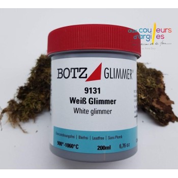 9131 Blanc Glimmer 1020-1100° 200ml Botz