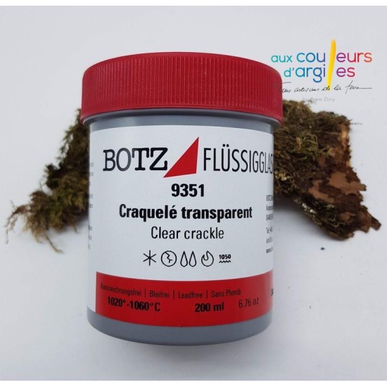 9351 Transp Craquelé 1020-1100° 200ml Botz