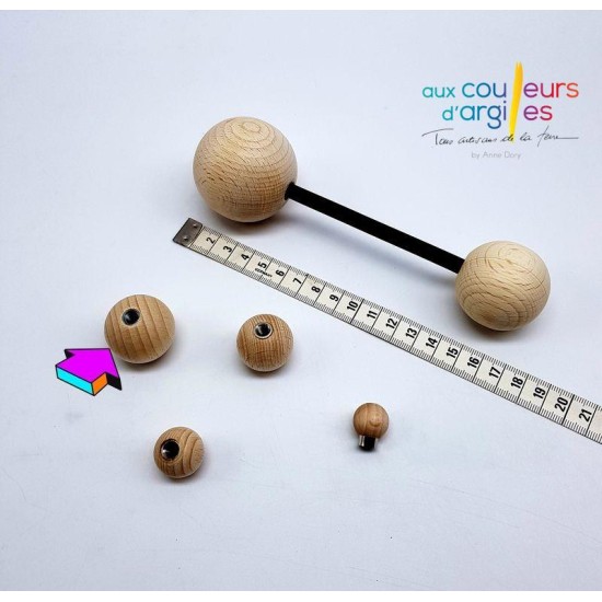 Kit d'estampage boules en bois