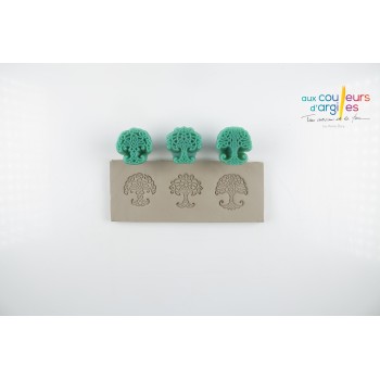 TAMPONS "ARBRES CELTIC " 3 PCES 30MM